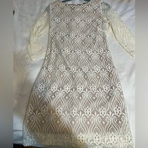 RonniNICOLE white sheath dress